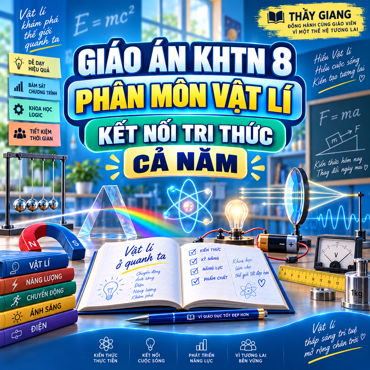 GIÁO ÁN KHTN 8 – PHÂN MÔN VẬT LÍ – KẾT NỐI TRI THỨC – CẢ NĂM